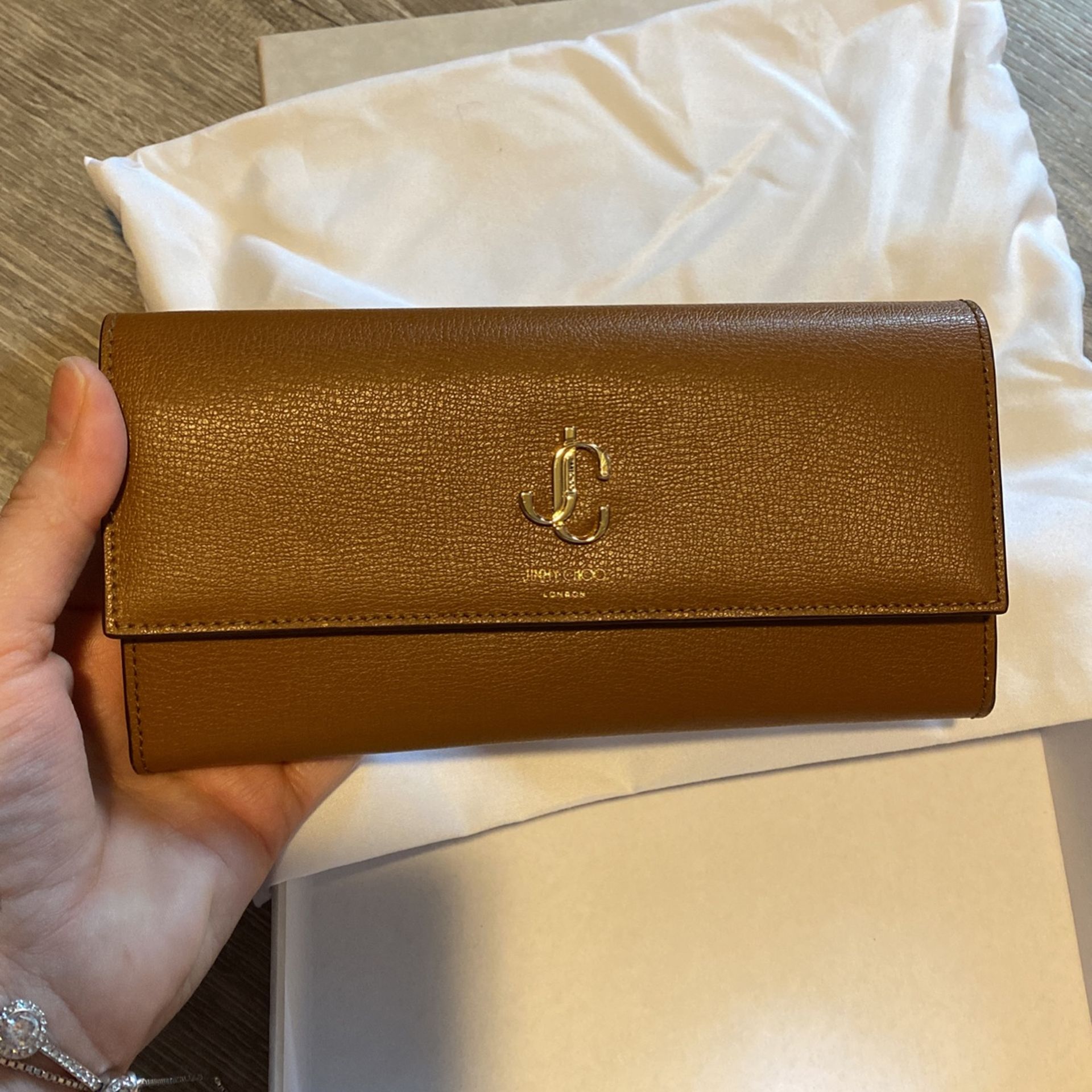 Brown New Wallet For Women, Jimmy Choo