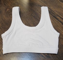 Sports Bra Crop Top Alo White Size XS