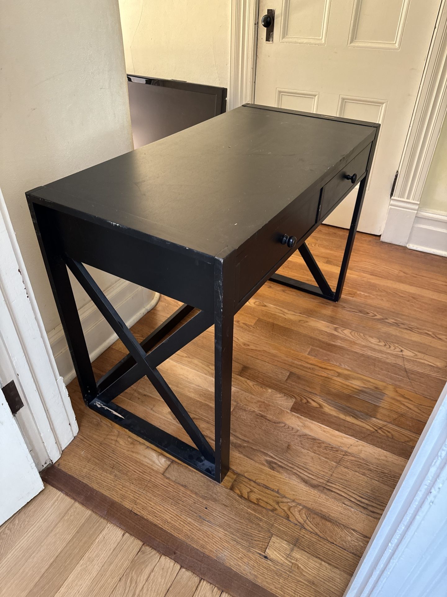 Black Wood Desk - Good Condition