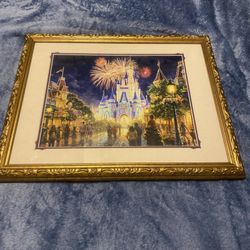 Disney 2015 Thomas Kinkade Art Piece 