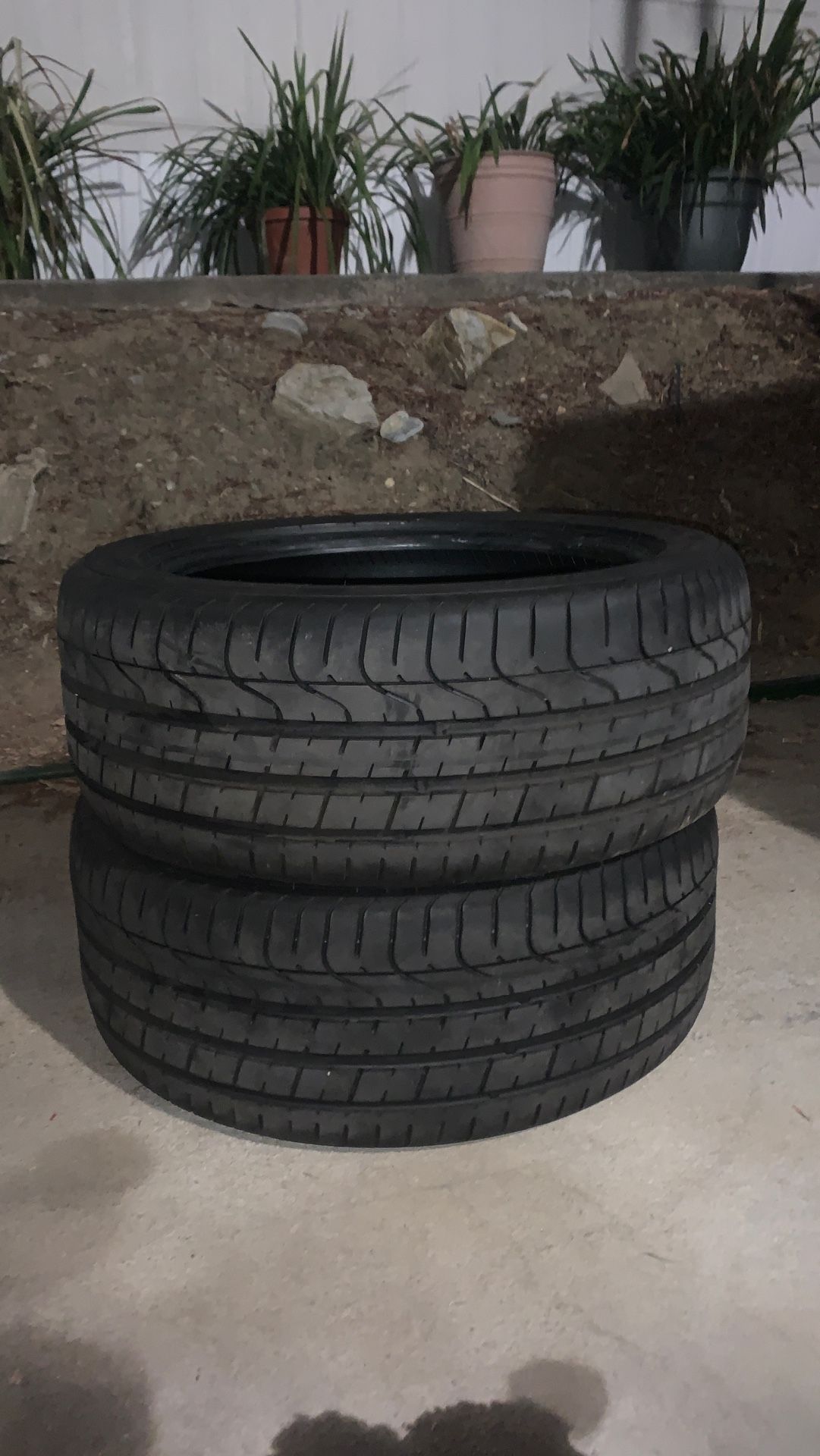 TWO USED TIRES 225 45 r17