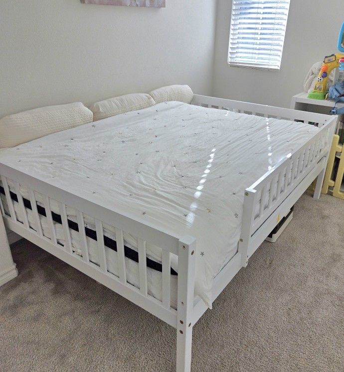 Full Bed Frame -White