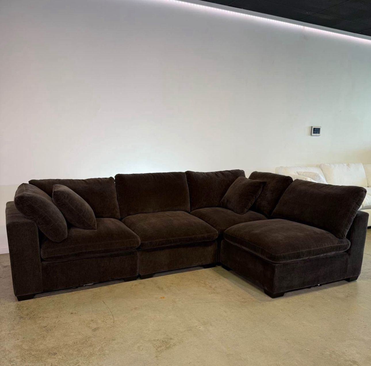 🍫Modular Cloud Sofá Chaise 4 Seat Sectional Couch For Cozy Living Room — Boutique Sale