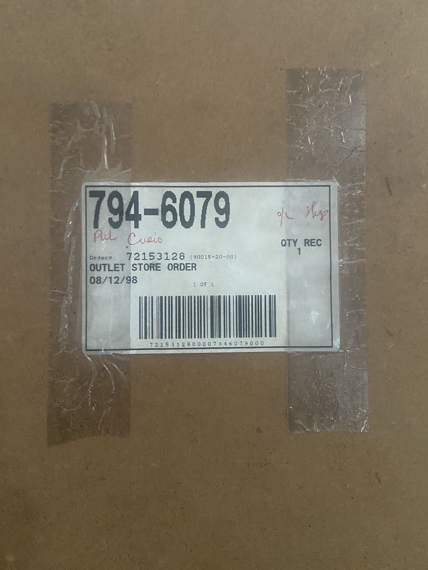 Hutch Cabinet 7H/ 4W