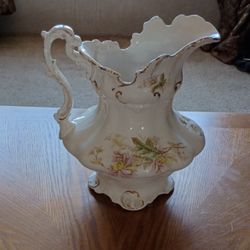Antique Pluto French China Co Pitcher
