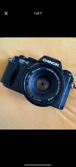 Chinon CP-X Program 35mm Film Photography Camera w/ 50mm f/1.9 Auto Chinon Lens Excellent Working Condition
