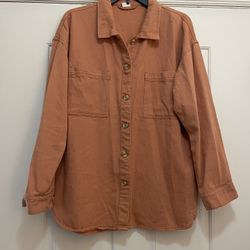 Like new light weight tan denim jacket. Womens size medium. Smoke free home 