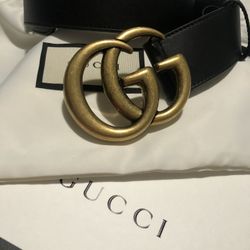 Gucci 2015 re-Edition wide leather belt