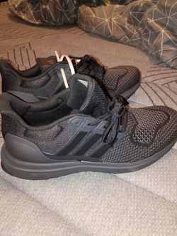Adidas Triple Black Knit Sneakers 9.5