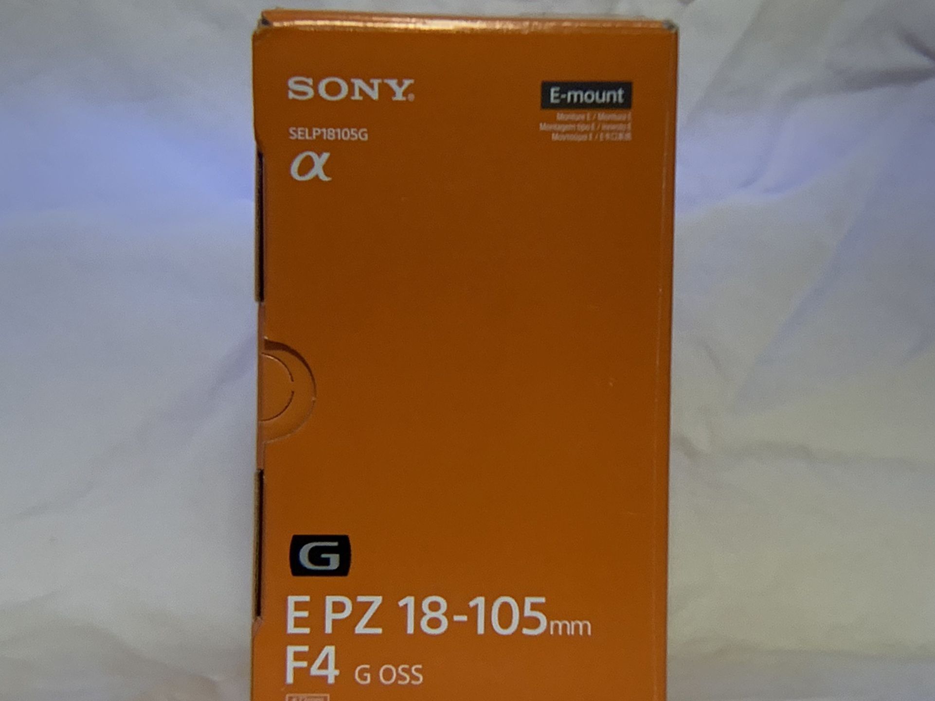 Sony Camera Lens E PZ 18-105mm F4 G OSS