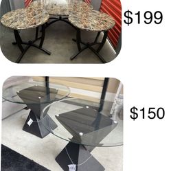 Coffee table and end table