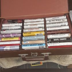 Case With 24 Music Cassettes 