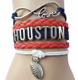 Houston football bracelet