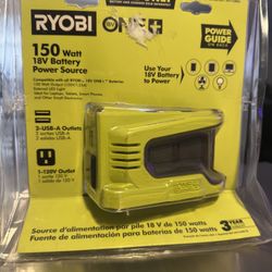 RYOBI 150-Watt Power Source for ONE+ 18V Battery (Tool Only)