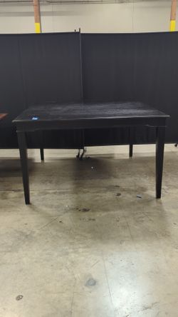 Black Wood Square Counter Height Dining Table