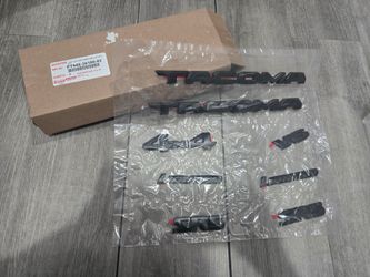 Toyota Tacoma Tailgate & Door Emblem Black