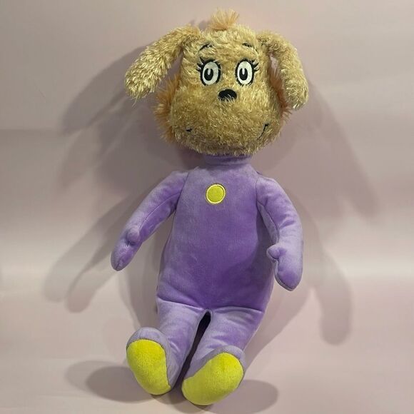 Kohls Cares DR SEUSS Plush MARVIN K. MOONEY Will You Please Go Now Purple Do 17"
