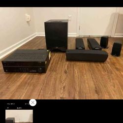 700 WATTS YAMAHA AV RECEIVER & KLIPSCH SPEAKERS BUNDLE $600 FINAL PRICE 