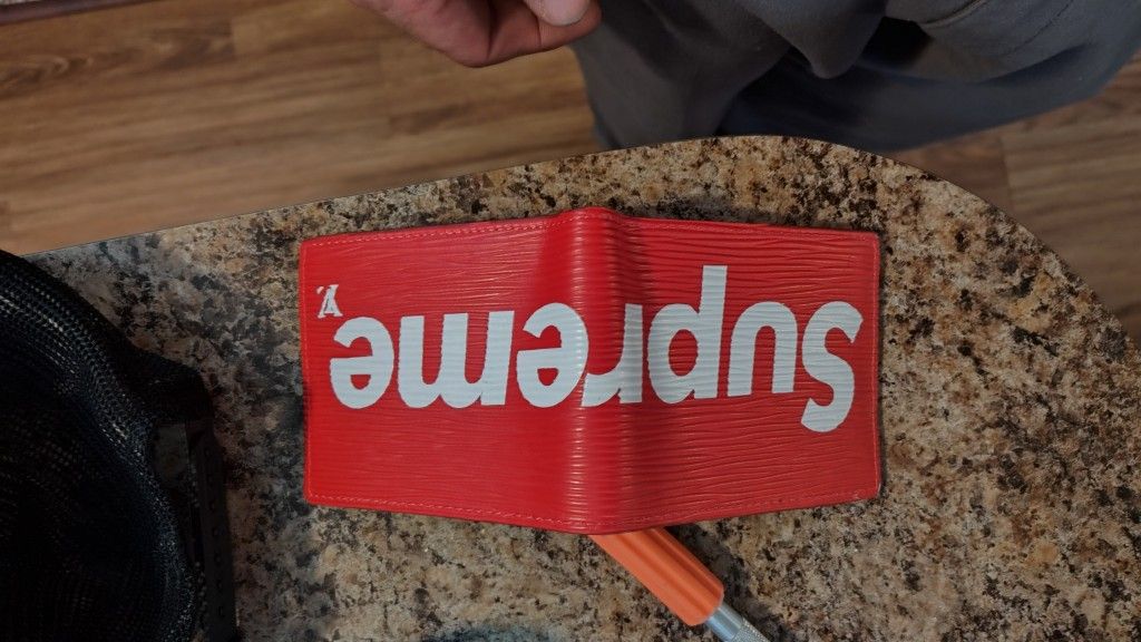 Louis Vuitton Supreme Wallet And Zippo