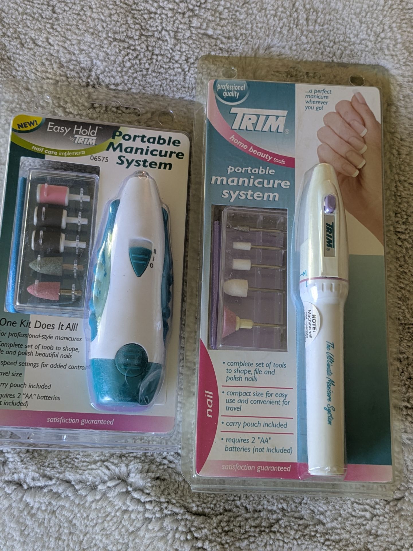 2 Trim Portable Manicure Pedicure System Home Beauty Tools ( each set $10)