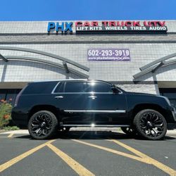 Cadillac-Escalade Wheels Tires Leveling & Lift Kits Accessories Lights Installations. (We finance..