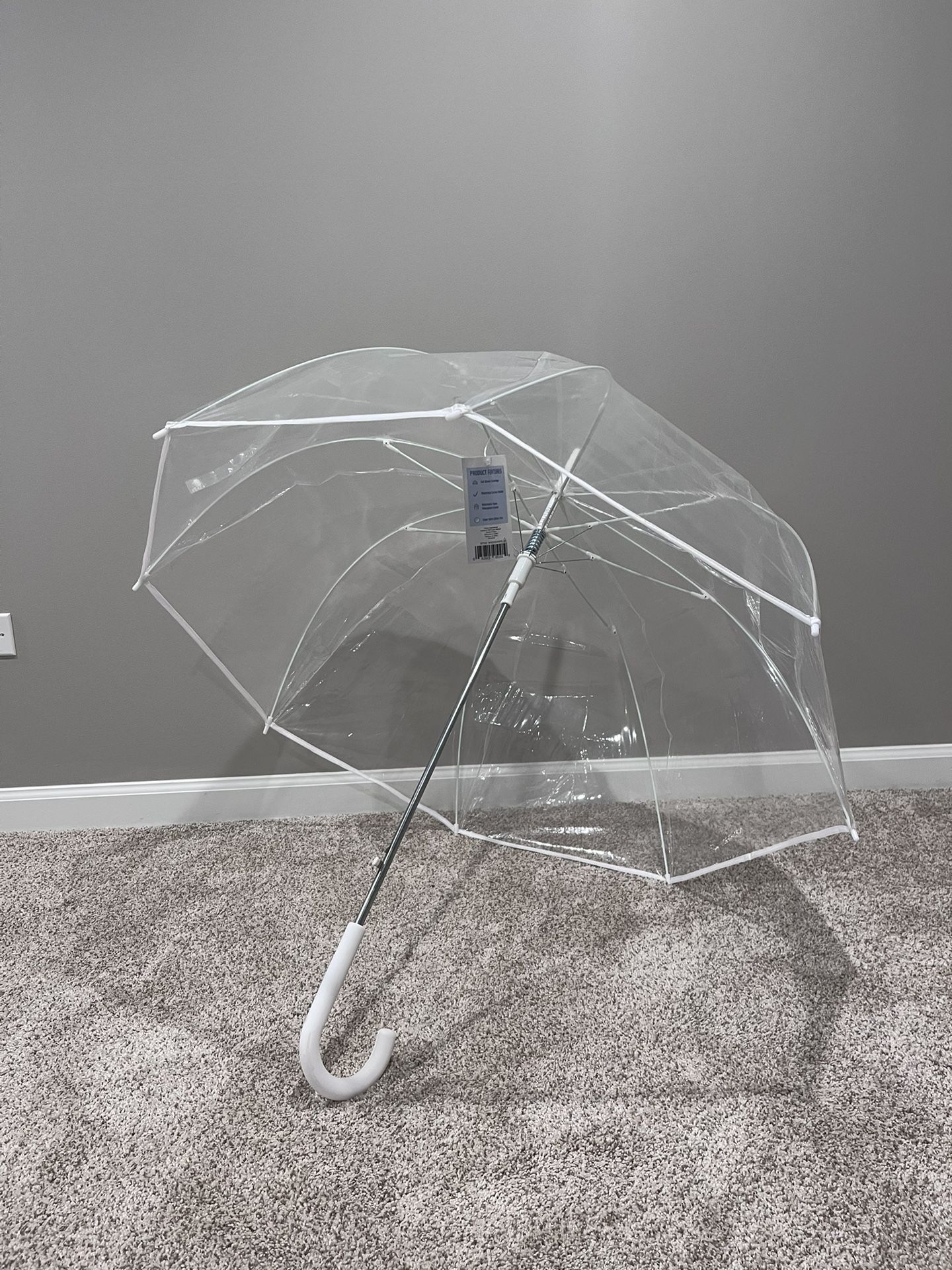 NEW Clear Dome Umbrella For Wedding