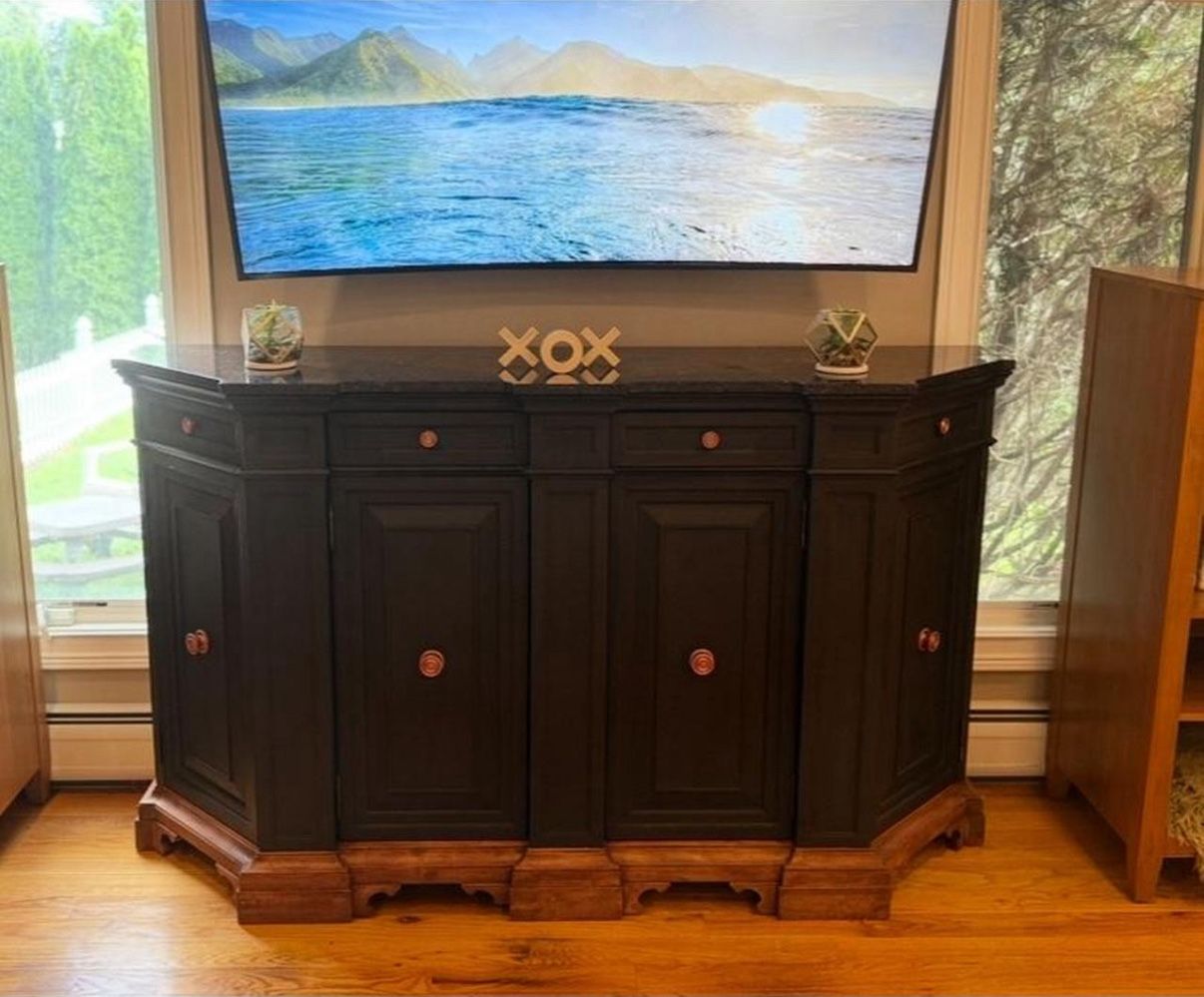 Antique Wooden Sideboard Buffet Cabinet