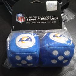 Los Angeles Rams Fuzzy Dice
