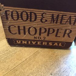 Vintage food and meat chopper…$10.00
