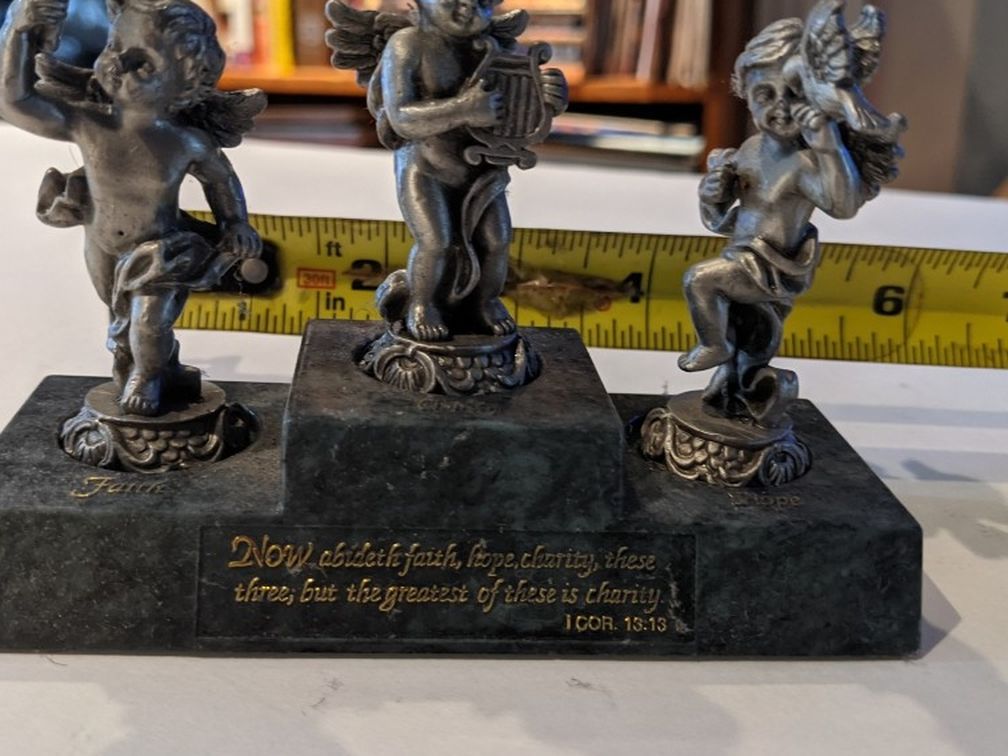 Solid Pewter Musical Angels
