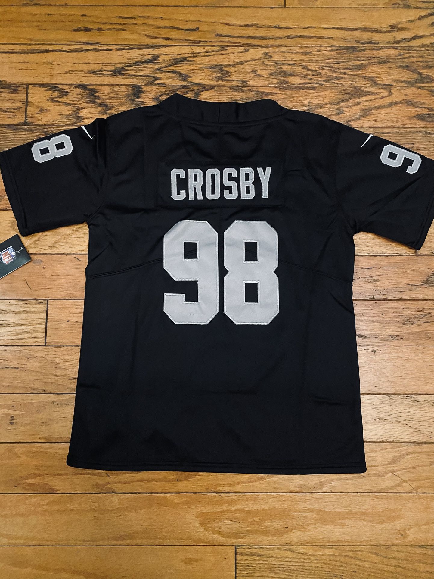 Adult, Women’s and youth Black Max Crosby Las Vegas Raiders Stitched Jersey