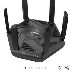 ASUS RT-AXE7800 Tri-band WiFi 6E (802.11ax) Router, 6GHz Band, ASUS Safe Browsing, Upgraded Network Security, Instant Guard, Built-in VPN Features
