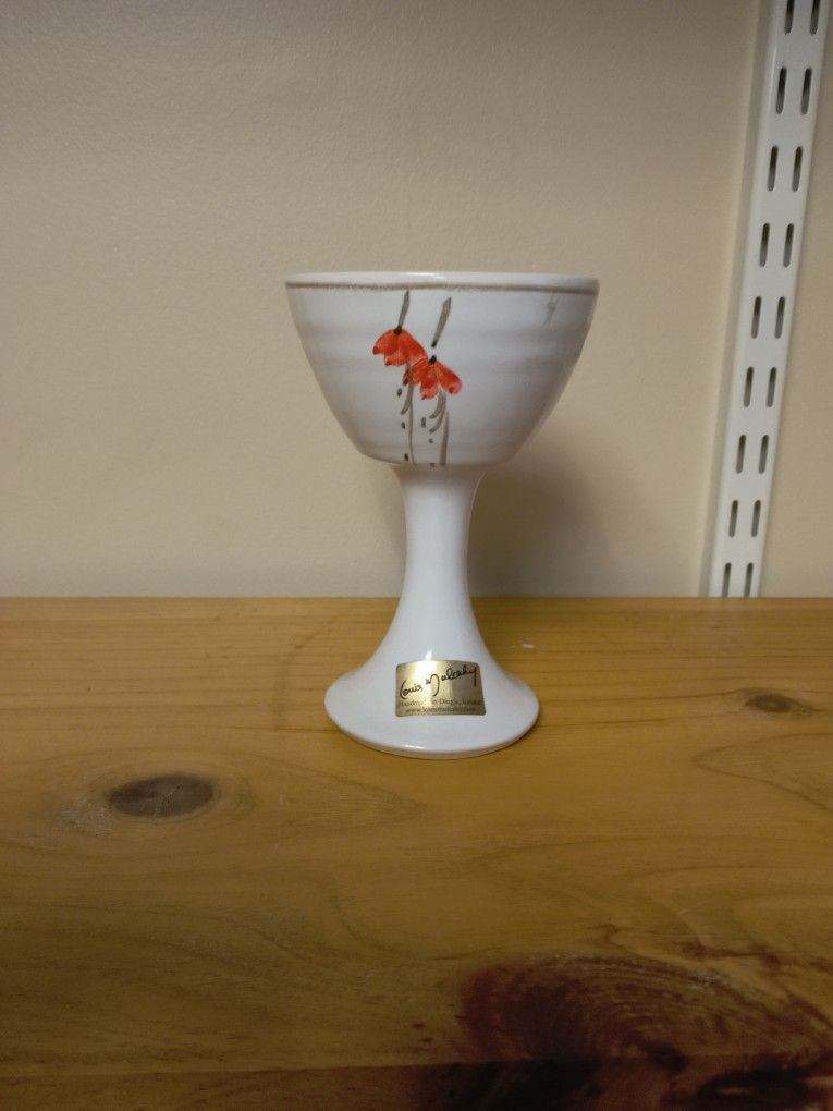 Vintage Goblet Louis Mulcahy Pottery 