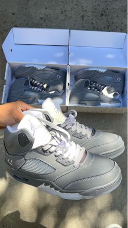 Jordan 5 wolf grey sale‼️