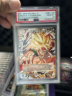 2021 DRAGON BALL S BARDOCK, FATHER/SON PSA 10
