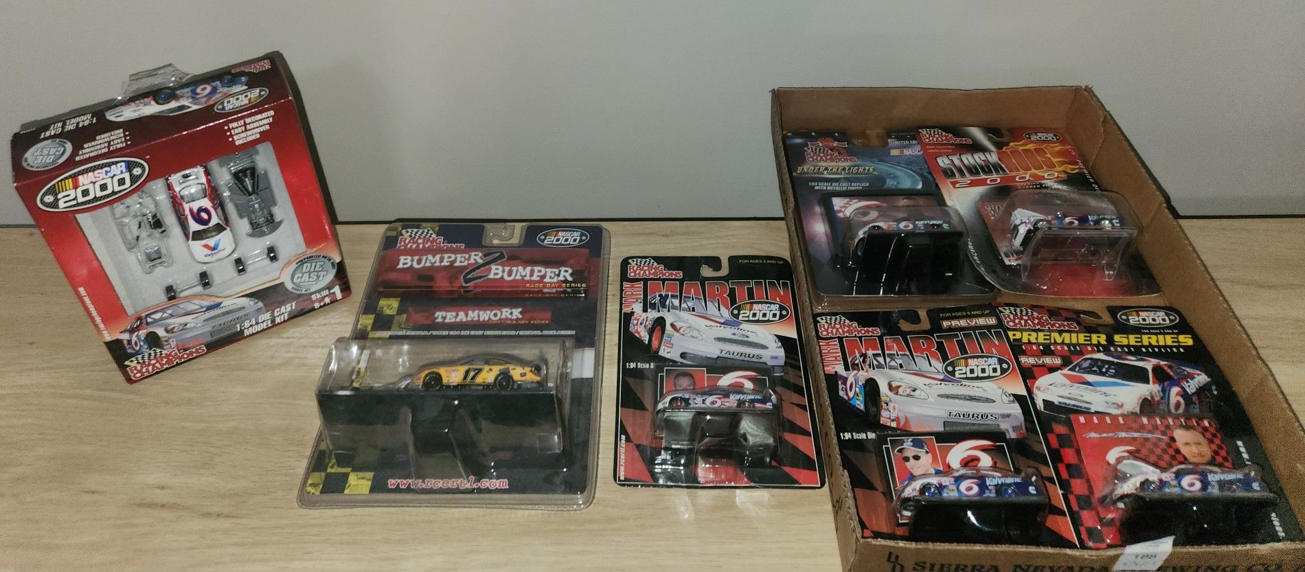 Lot Of Misc Mark Martin Diecast Cars (All New in Original, Unopened Packaging)