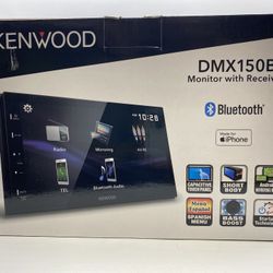 Car Stereo with 6.8" Touchscreen, Bluetooth, and Rear Kenwood DMX150BT 2-DIN