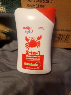 Pack Of 6 Meijer Kids 2 In 1 Shampoo & Conditioner-Strawberry. Brand New.