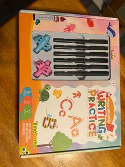 Magic groove, writing, practice books and pens activity