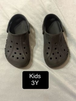 Youth kids 3Y black crocs