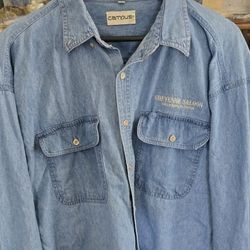 Vintage Denim Cheyenne Station Shirt Size XL