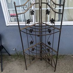 Vintage Wrought Iron Patio Stand Plant Stand