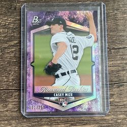 2021 Bowman Platinum  1/250 Casey Mize Rookie Card 🔥🔥🔥🔥🔥🔥🔥