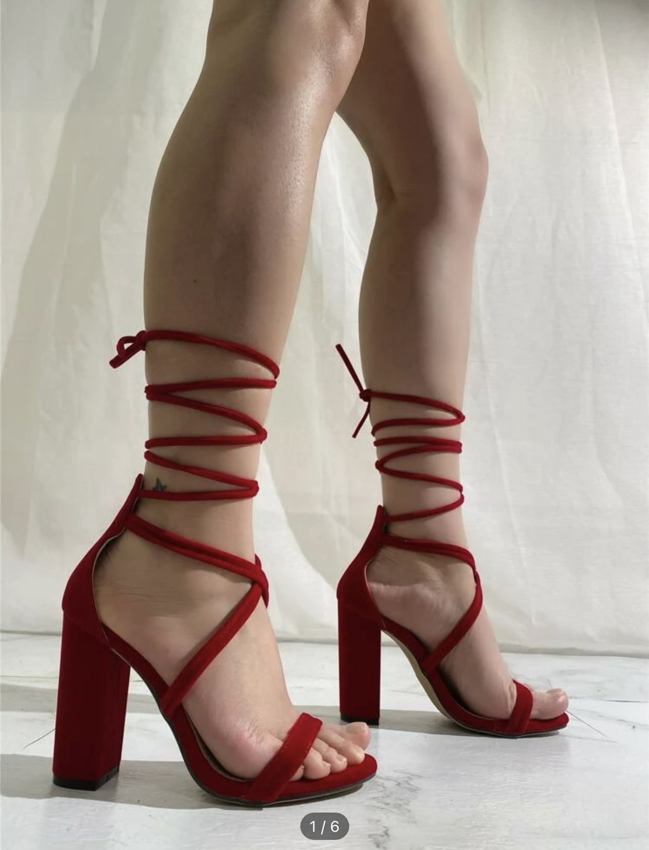 Red Velvet Heels