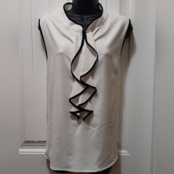 Womens Marc New York Ruffled Tank Blouse