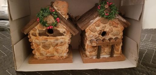 Birdhouse Christmas Ornaments