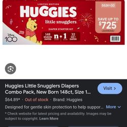 Huggies Diapers Sizes Newborn Through Size 6