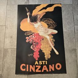 Vintage Asti Cinzano Leonetto Cappiello 24x36 Litho Print Postermania USA