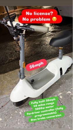 Fully build super fast ele scooter 50 mph