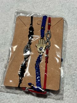 LOT Kabbalah Bracelets Hamsa Hand Judaica Luck Evil Eye Protection Colors Choice